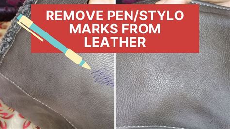 what takes pen off leather.